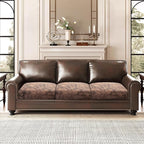 ANARACHON Leather Look Couch Cushion Covers Sofa Seat Slipcovers Sets Couches - Image 2
