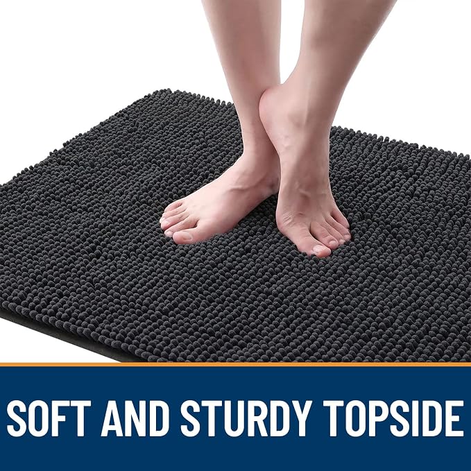 OLANLY Dog Door Mat for Muddy Paws 70x35, Super Absorbent Chenille Mud Mat | - Image 4