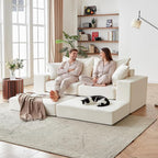 Modular Sectional Loveaeat Cloud Sofa, Boneless Couch - Image 2