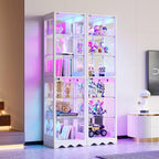 Dystler 2 Pack Glass Display Cabinet - Image 8