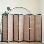 Furnnylane 7 Panel Bamboo Room Divider - Image 4