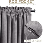 Faux Linen Total Blackout Curtains - Image 4