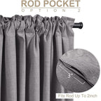 Faux Linen Total Blackout Curtains - Image 4