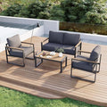 Aoxun Patio Furniture Set, 4 Piece Outdoor Patio Furniture by Aoxun