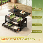 WLIVE Coffee Table, Lift Top Coffee Table - Image 4