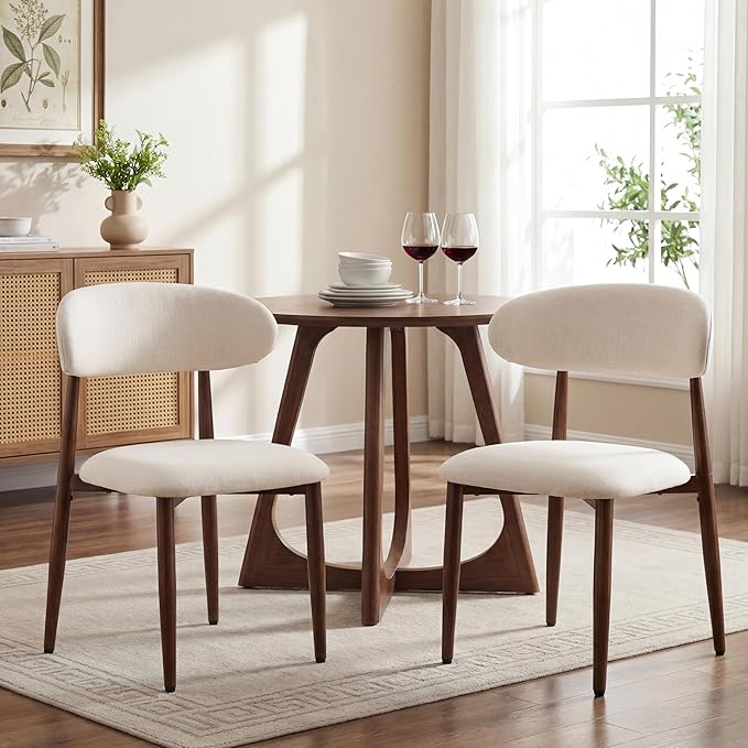 UVV Dining Chairs Set of 4, Metal Kitchen Chairs - Image 2