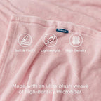 Bedsure GentleSoft Pink Fleece Blanket - Image 3