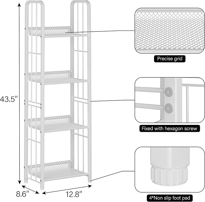 Bookshelf Storage Shelf Small Bookcase Freestanding Storage Stand - Image 3