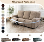 Gennia Recliner Sofa Covers 5 Pieces, Waterproof Sectional Couch Cover Stretch - Image 6