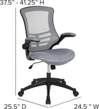 Flash Furniture Kelista Office Chair, Dark Gray Mesh - Image 3