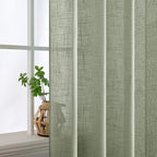 MIULEE Sage Linen Curtains 52x72 Inch Long - Image 5