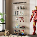 APRILSOUL Glass Display Cabinet 5-Shelf by Unknown