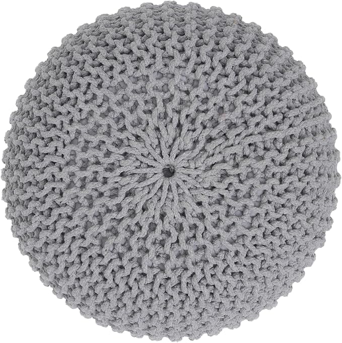 REDEARTH · Round Boho Pouf Ottoman - Image 5