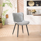 YOUNUOKE Mid-Century Modern Dining Chairs Set of 2, Armless Accent Chair - Image 7