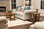 Rustic Log Live Edge End Table – Small Indoor End Table or Night Stand Table - Image 5