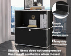 32.5-Inch Flip-Top Side Table & Buffet Cabinet - Image 5