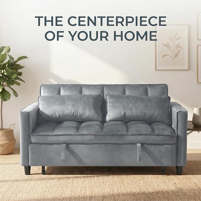 4 in 1 Convertible Sofa Bed, Pull Out Couch - Image 10