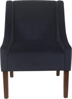 Homepop Home Decor | Upholstered Classic Swoop Arm Accent Chair | Accent Chairs - Image 3
