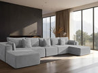 168" Cloud Sectional Couch, Comfort U Shaped Sofa by VYUXWO