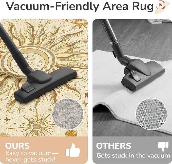 Vacuum-Friendly, 2x3 Washable Area Rug - Image 4