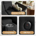 hansones ​66" Multi-Functional Pull-Out Sofa Bed - Image 4
