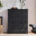 Joaxswe Farmhouse 4 Drawer Dresser - Image 3