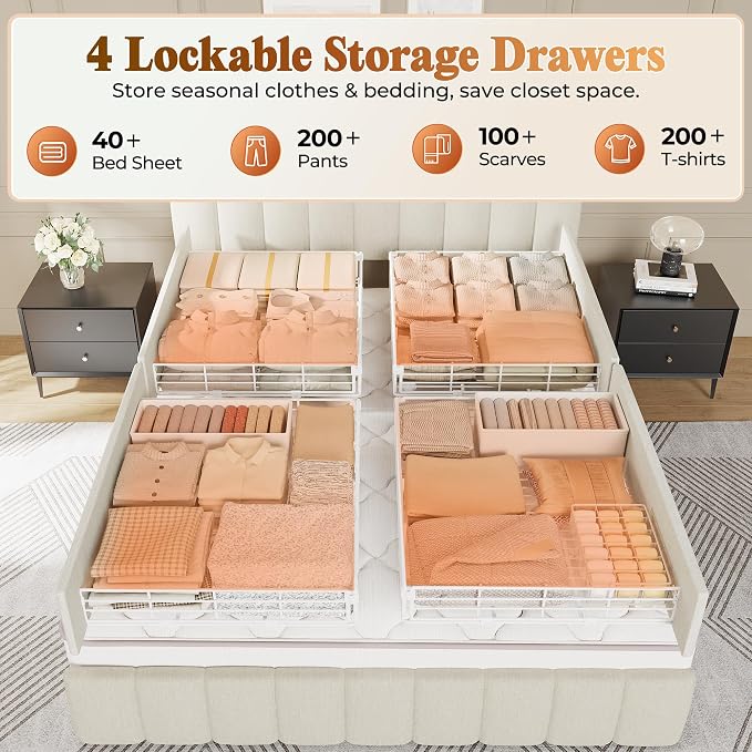 PRAISUN Bed Frame Queen Size - Image 5