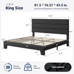 Allewie King Bed Frame Platform Bed - Image 2