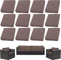 12PCS Patio Cushion Covers, Patio Furniture Couch Seat Slipcovers | Washable by SUKAIKEQA