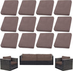 12PCS Patio Cushion Covers, Patio Furniture Couch Seat Slipcovers | Washable by SUKAIKEQA