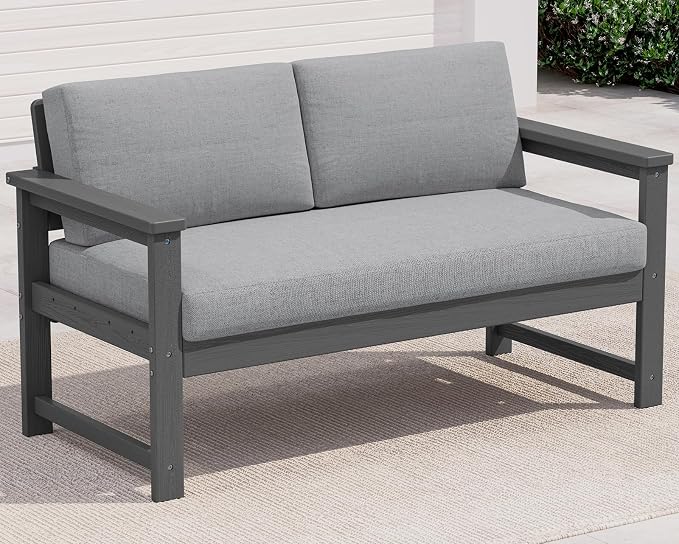 SERWALL HDPE Outdoor Loveseat Couch by SERWALL