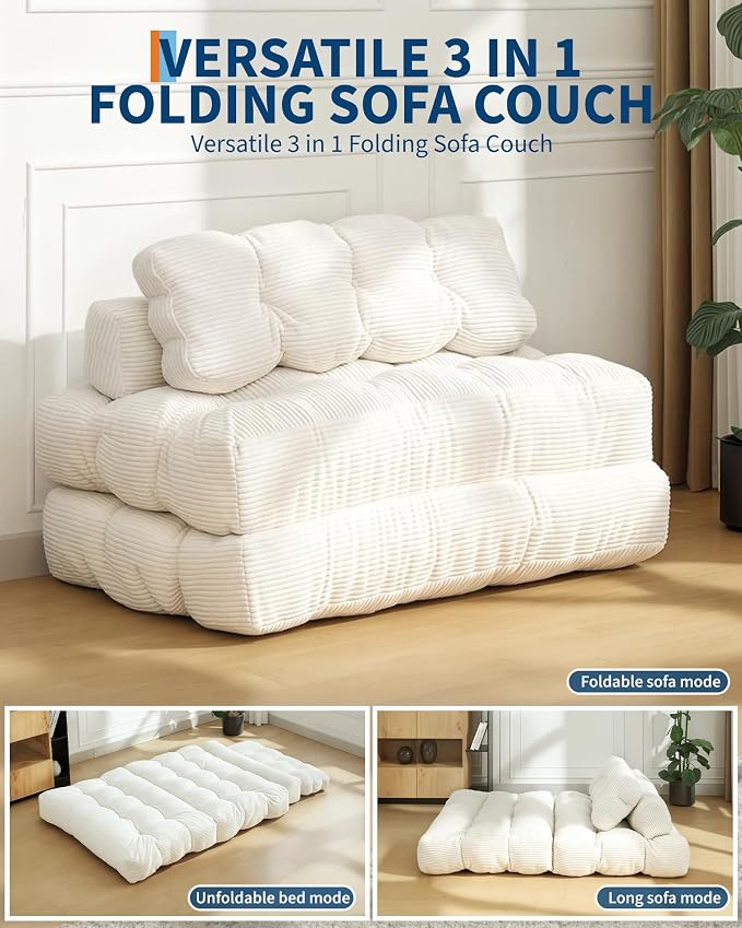 Folding Sofa Bed, Convertible Folding Out Sofa Bed - Image 2