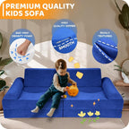 12 Pcs Modular Kids Play Couch – Premium Soft Foam, Removable Cover, - Image 5