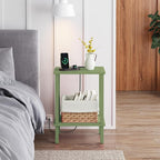 TUTOTAK End Table with Charging Station, Small Side Table with Outlets - Image 5
