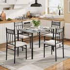 NAFORT 5 Piece Dining Table Set - Image 7
