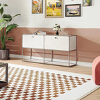 Modern Storage Cabinet White F Versatile Free-Standing Organizer - Image 4