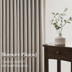 94 Inch Length Pinch Pleat Linen Curtains Drapes 2 Panels Set, Hooks Sense of - Image 5