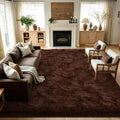 8x10 Extra Large Brown Fluffy Area Rug Non-Slip by ModernHomeDecor