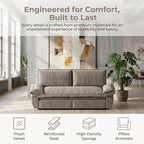 73.2" Sofa Bed Queen, 3-in-1 Pull Out Sofa Bed - Image 5