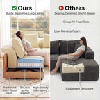 Welzona 75" loveseat Sofa, Comfy Chenille Love Seat, Wood Frame Small Couches - Image 3