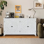 LKTART 60" Vintage Sideboard Buffet Cabinet by LKTART