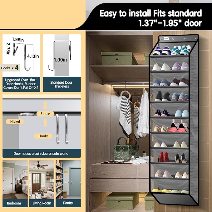 Kotkn 10 Tier Over The Door Organizer - Image 4