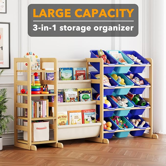 SpaceAid 3-in-1 Toy Storage Organizer - Image 3