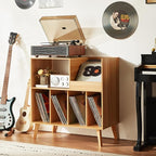 LELELINKY Large Record Player Stand, Turntable Stand by LELELINKY