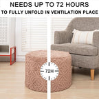 Plush Multi-Functional Ottoman Pouf – Ergonomic Ottoman Foot Rest - Image 3