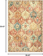 Lahome Moroccan Washable Rugs for Living Room, Soft 4x6 Rug for Bedroom | - Image 2