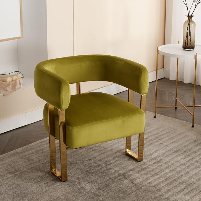Modern Barrel Accent Chairs Set of 2, Living Room Side Chairs - Image 7