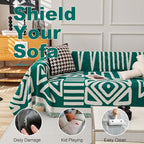 VClife Bohemian Sofa Cover for Dog, Anti-Slip Cooling Cotton Chenille Couch - Image 5