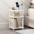 Furinno JUST Night Stand, 3-Tier Turn-N-Tube Nightstand - Image 2
