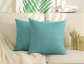 Stellhome Burlap Large Throw Pillow Covers Textured Farmhouse Linen Pillowcase by Stellhome